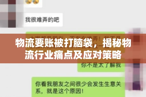 物流要账被打脑袋，揭秘物流行业痛点及应对策略