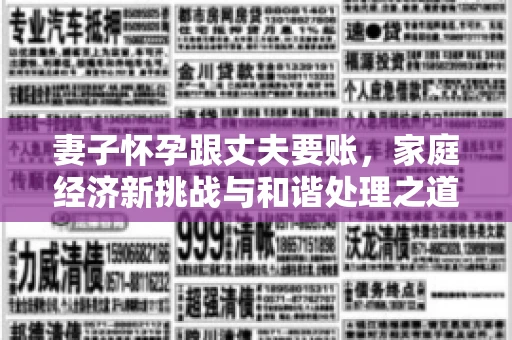 妻子怀孕跟丈夫要账，家庭经济新挑战与和谐处理之道