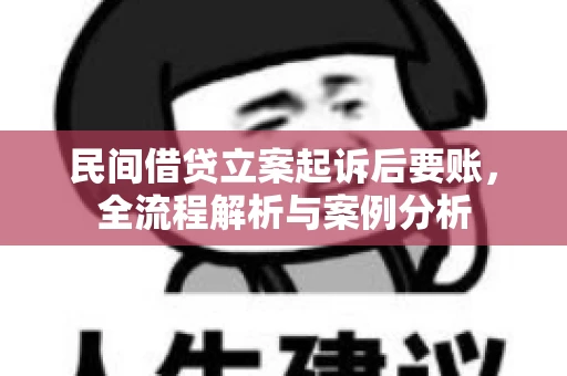 民间借贷立案起诉后要账，全流程解析与案例分析