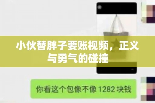 小伙替胖子要账视频，正义与勇气的碰撞