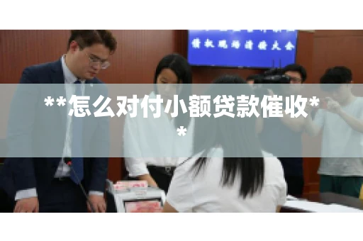**怎么对付小额贷款催收**