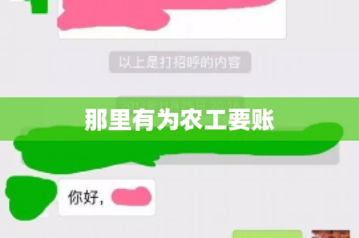 那里有为农工要账