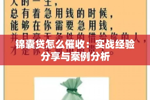 锦囊贷怎么催收：实战经验分享与案例分析