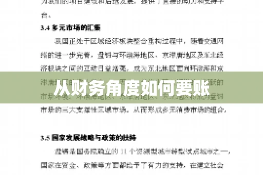 从财务角度如何要账